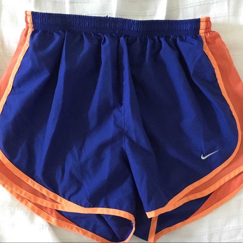 Blue athletic shorts
